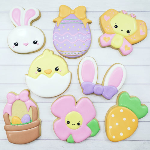 Easter Cookie Decorating Class Example Cookies