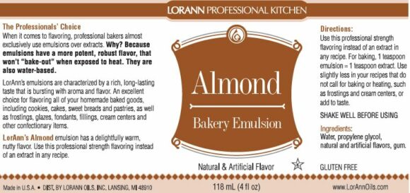 Almond Bakery Emulsion - 4 oz.