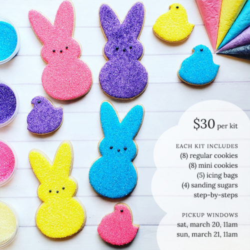 Easter peeps cookie kit