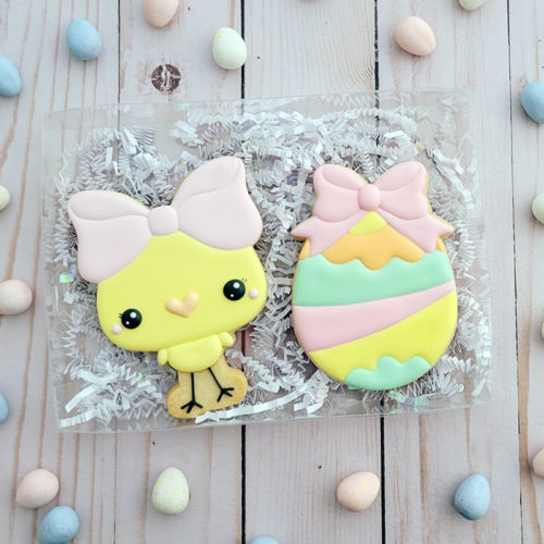 Chick and Egg Easter cookies