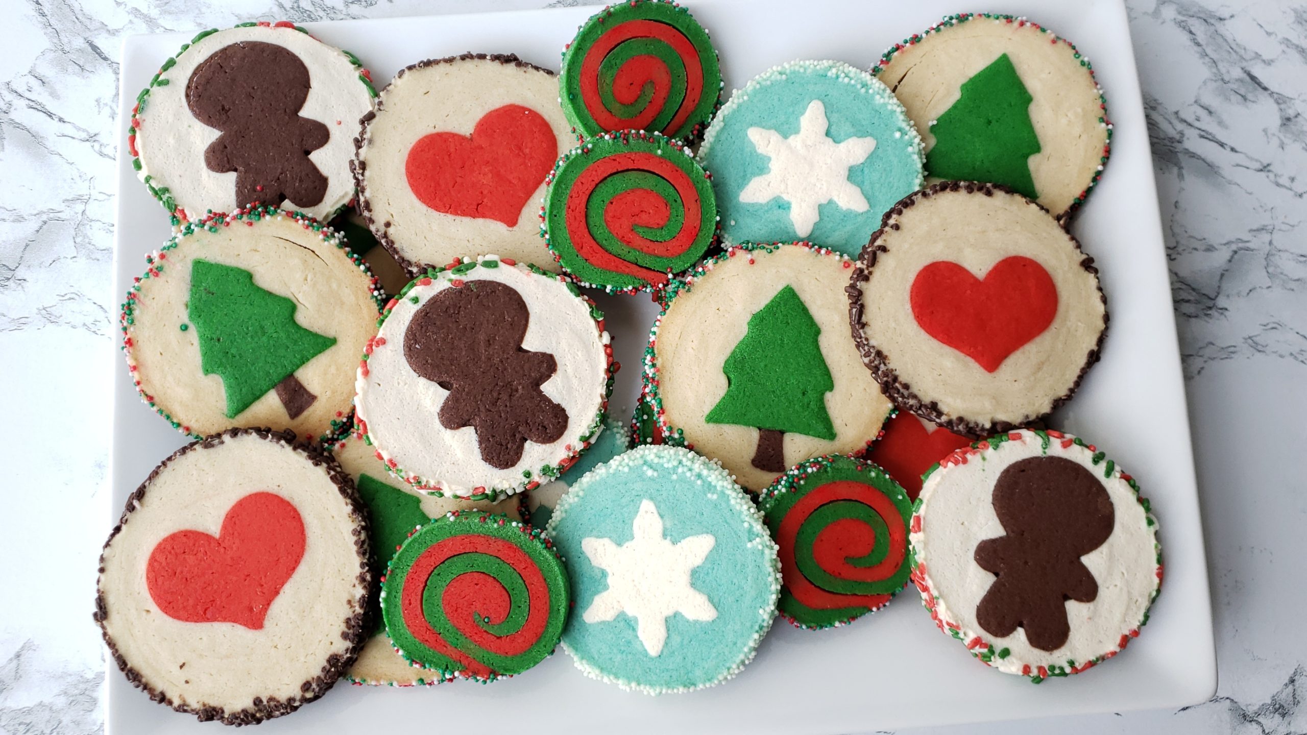 Elf Tray Mini Baking Sheet w/Christmas Cookies