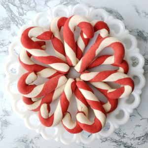 Candy Cane Twist Cookies