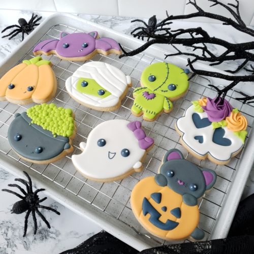Chibi Halloween Online Cookie Decorating Class