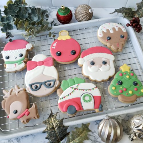 Kawaii Christmas Online Cookie Decorating Class