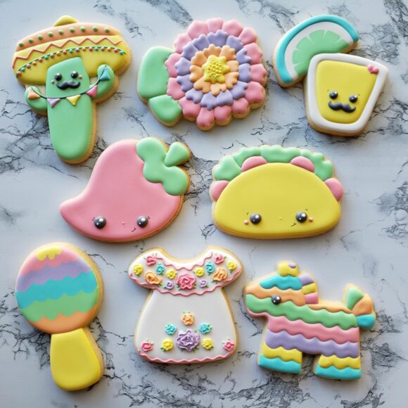 Cinco de Mayo and Fiesta Baby Shower Cookie Decorating Class 2023