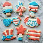 4th of July decorated cookies