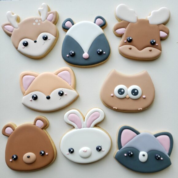 Woodland Creature Online Cookie Decorating Class 2023